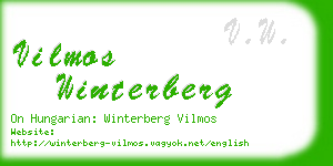 vilmos winterberg business card